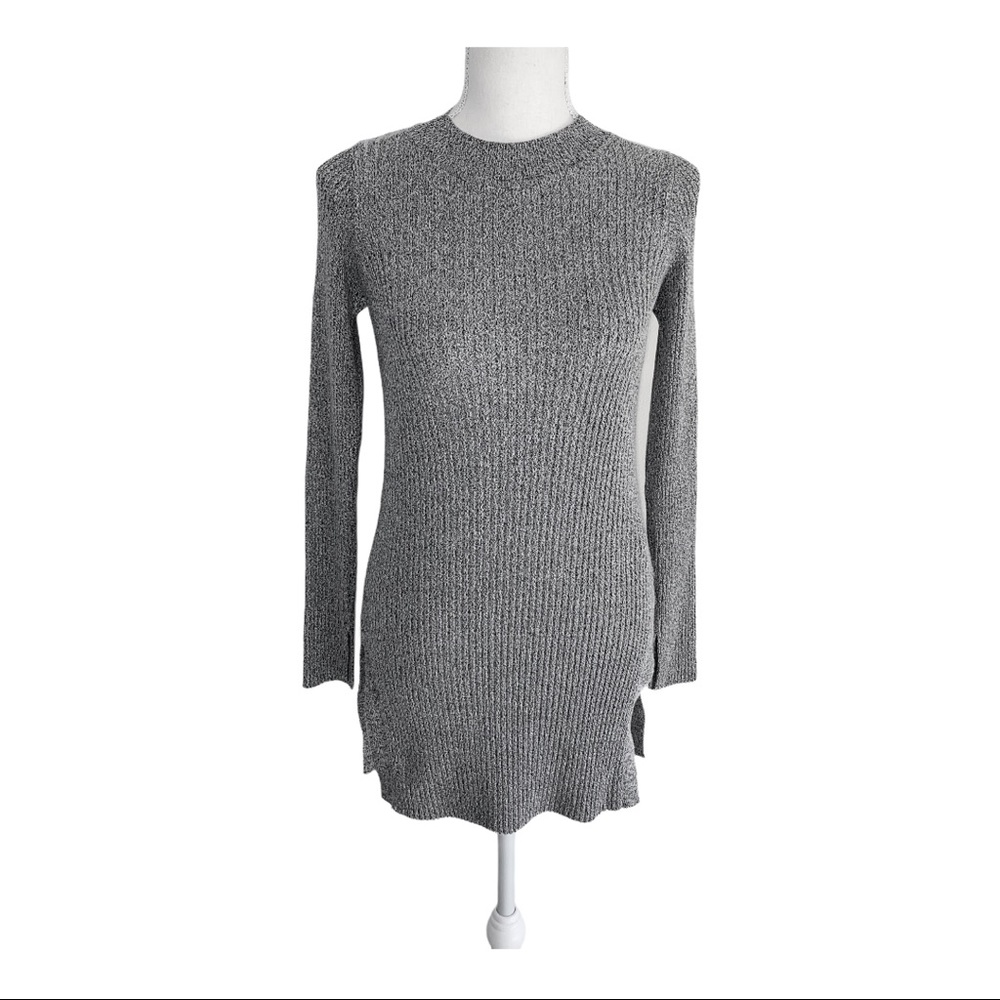 Topshop Mock Turtleneck Tunic Sweater Size 2